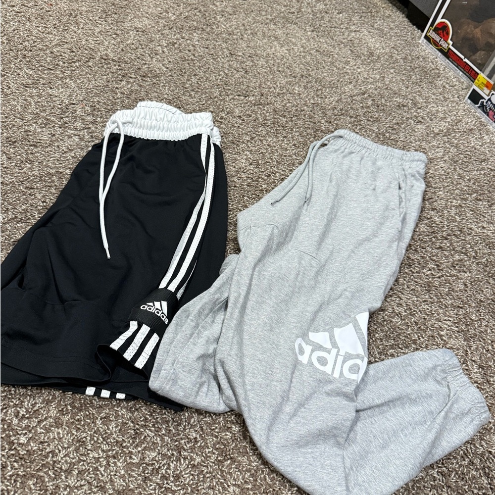 🍕Adidas sweats and shorts set